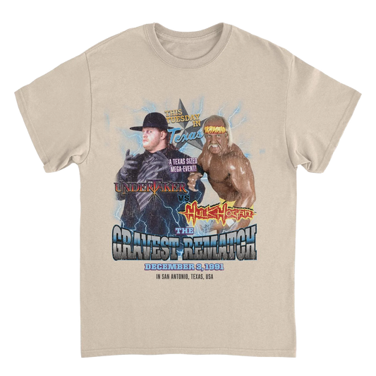 WWE Hulk Hogan Undertaker Heavyweight Match Vintage T-Shirt