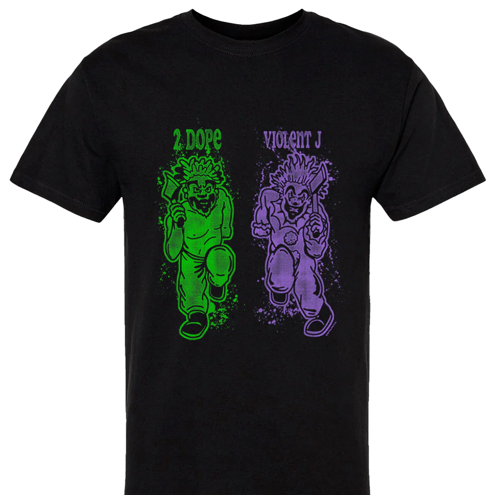 INSANE CLOWN POSSE Cartoon with Axes T-Shirt