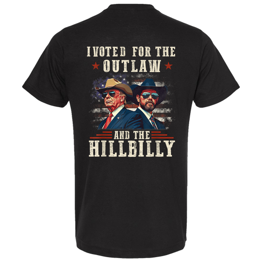 I Voted For The Outlaw And The Hillbilly Trump Vance T-Shirt