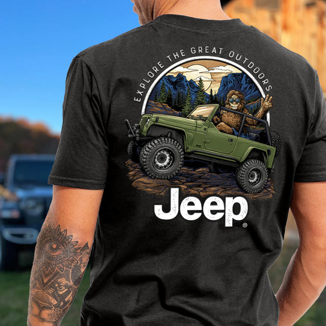 Sasquatch Jeep t-shirt