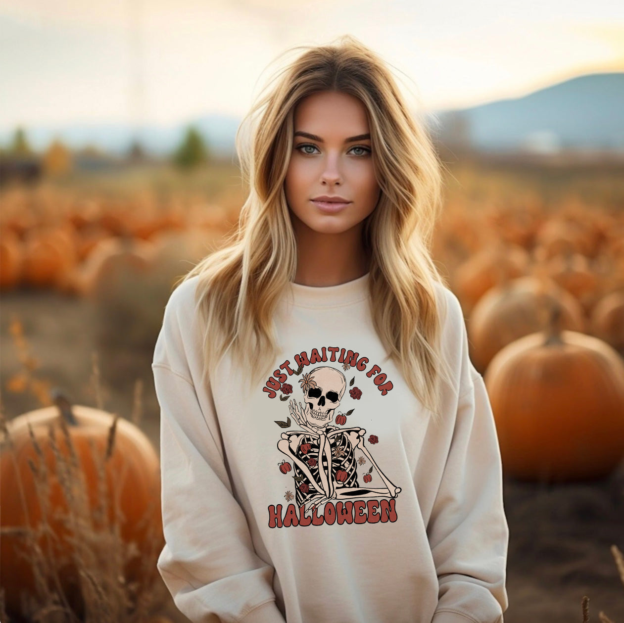 Just Waiting For Halloween Sweatshirt