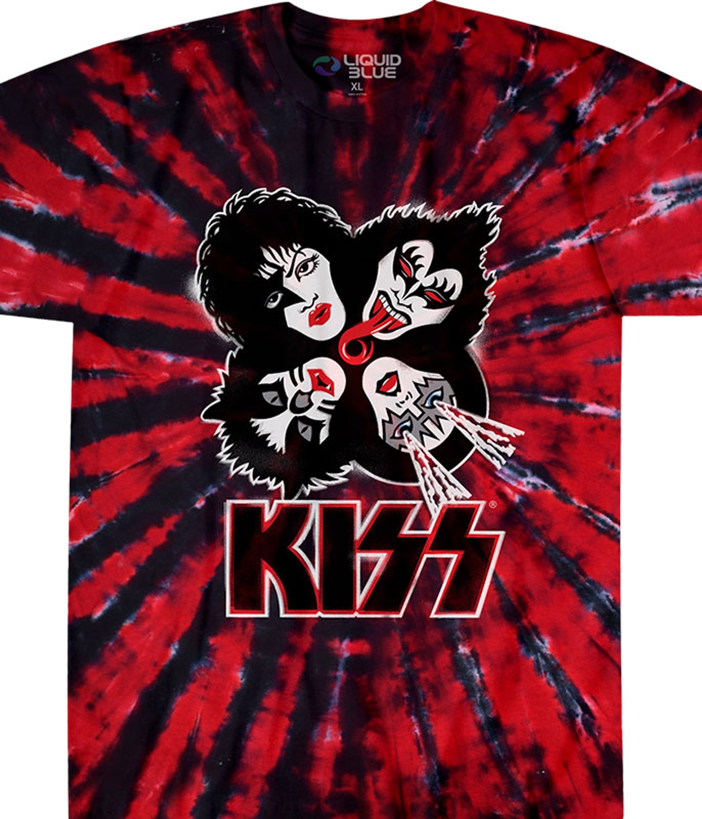 KISS Burst Tye Dye T-Shirt