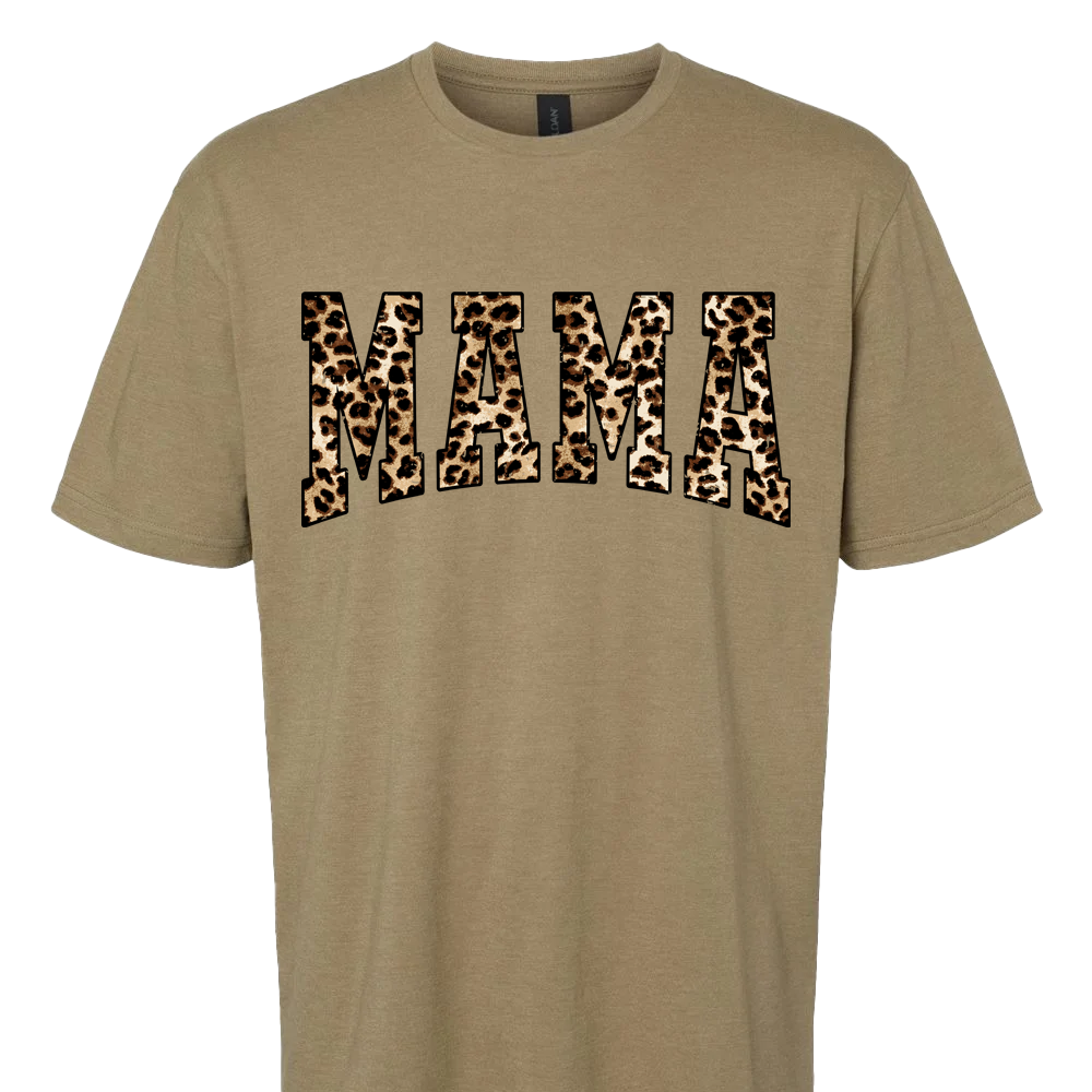 Mama Leopard Print T-Shirt