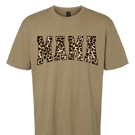 Mama Leopard Print T-Shirt
