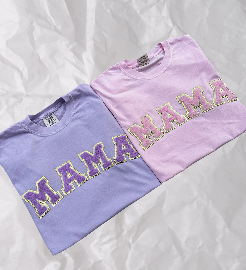 MAMA Varsity style Letters T-Shirt