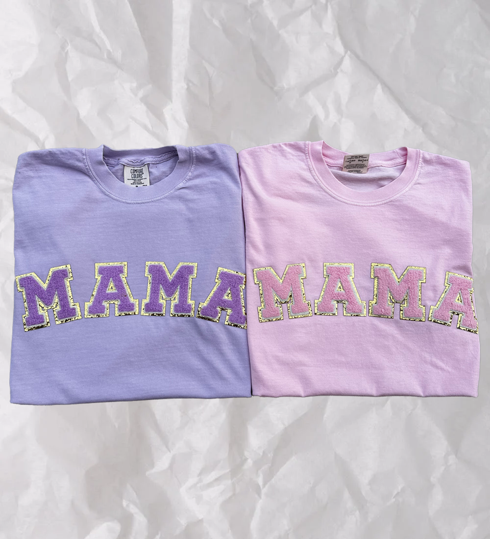 MAMA Varsity style Letters T-Shirt