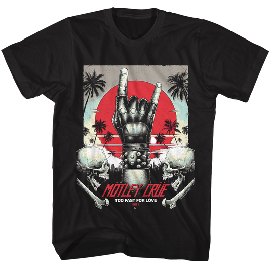 MOTLEY CRUE Too Fast For Love 1981 Tour T-Shirt