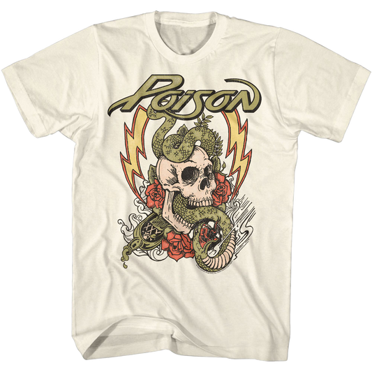 POISON Fade Color Skull T-Shirt