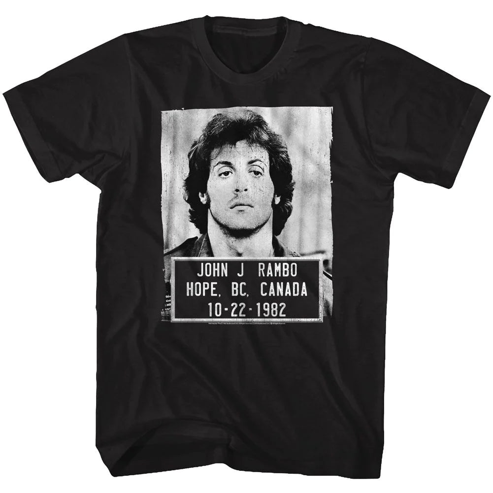 Rambo Movie 1982 Mugshot T-Shirt