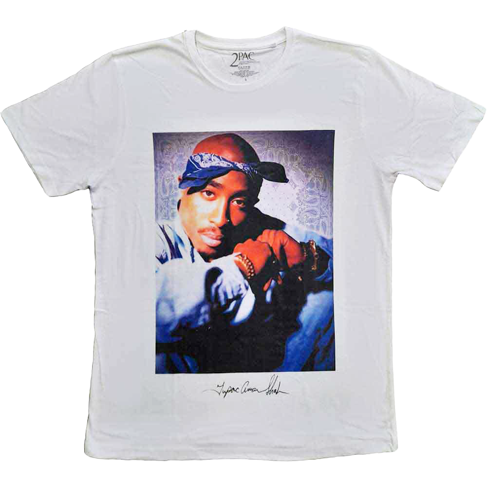 TUPAC Blue Bandana T-Shirt