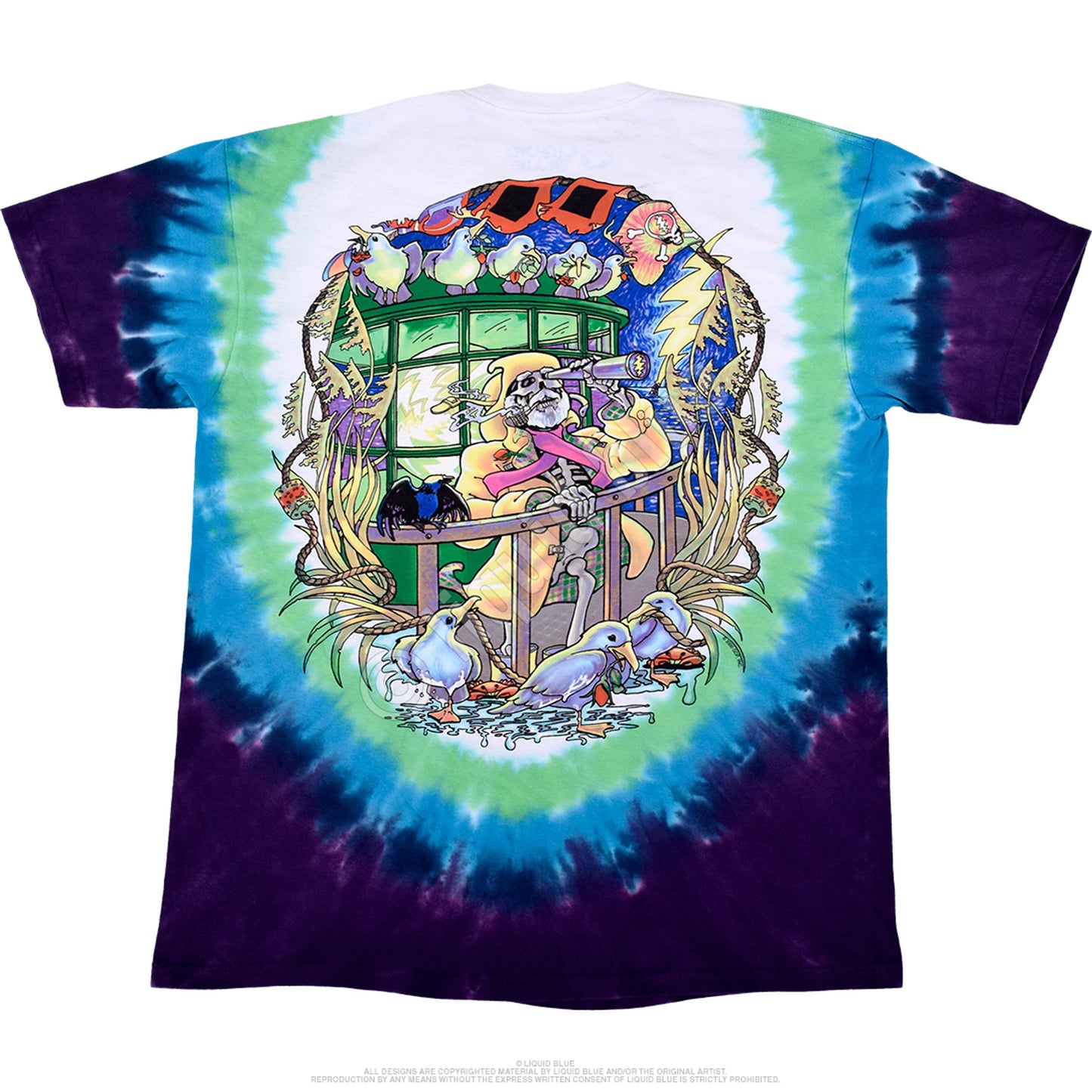 GRATEFUL DEAD Watch Tower Tie-Dye T-Shirt