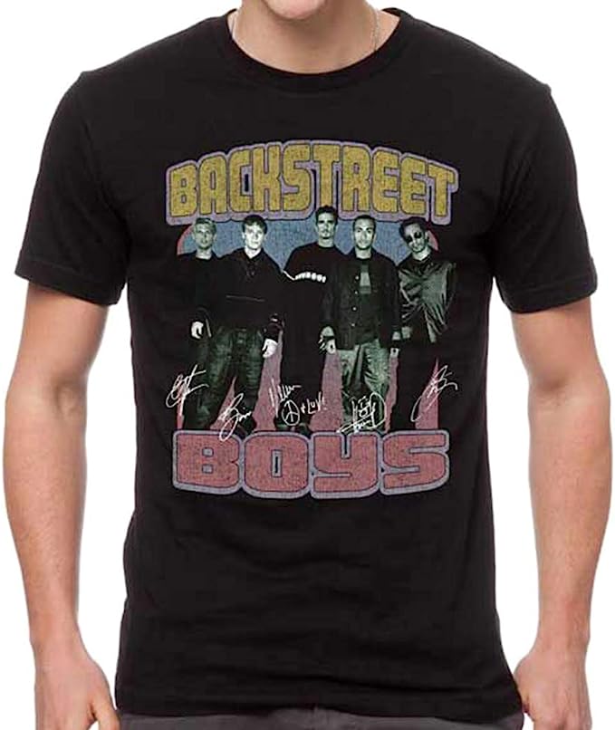 BACKSTREET BOYS Vintage Destroyed Slim-Fit T-Shirt