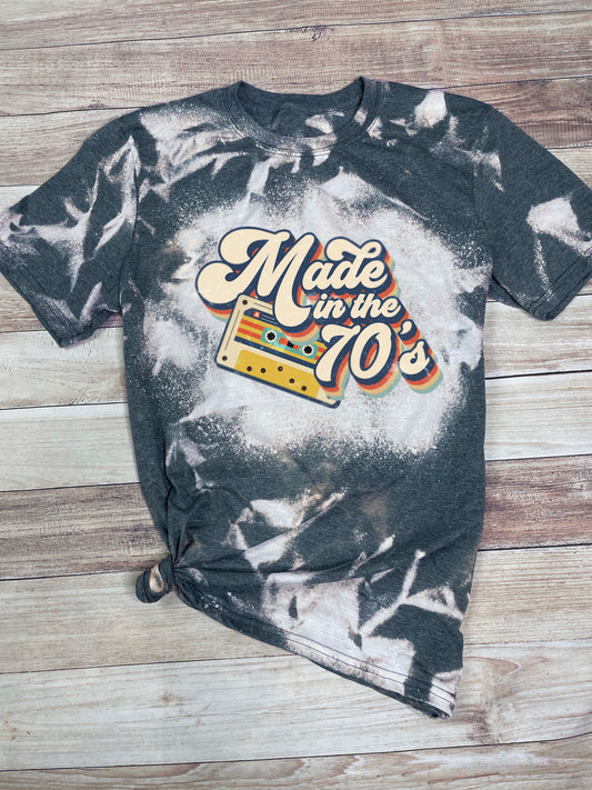 Made in 70's bleached t-shirt