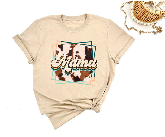 Mama cowhide t-shirt