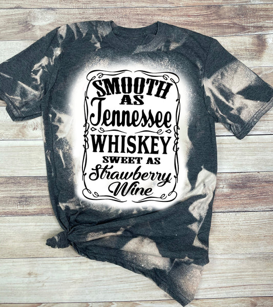 Smooth as Tennessee whiskey bleached t-shirt