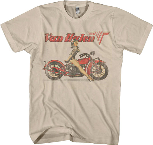 VAN HALEN Biker Pin-Up t-shirt